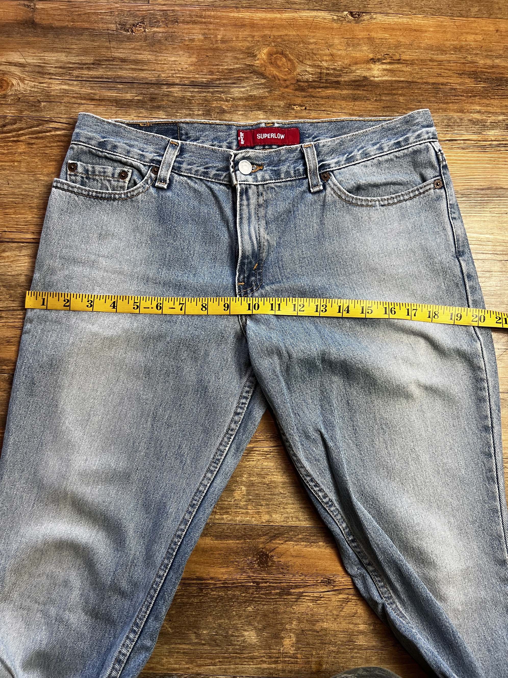 Levi's Vintage Clothing Vintage Levi's 518 Superlow Boot Cut Light Wash Denim Jeans Size 34" / US 12 / IT 48 - 8 Thumbnail