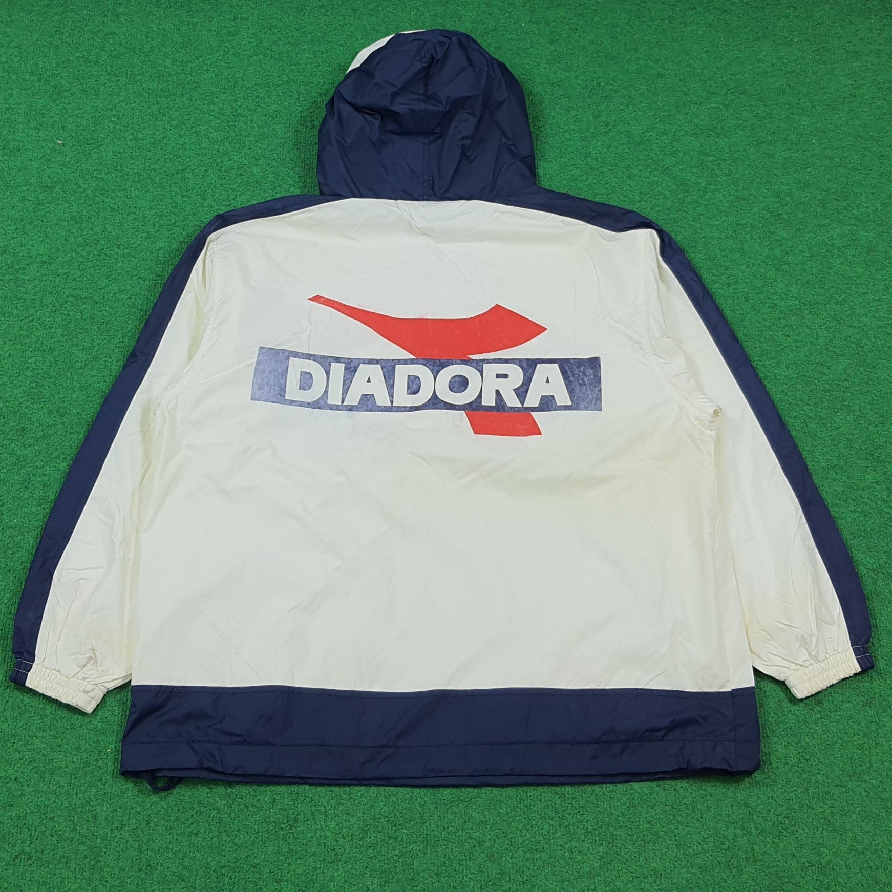 Diadora Vintage 90s Diadora Retro Windbreaker Anorak Jacket C287N27 Size US L / EU 52-54 / 3 - 1 Thumbnail