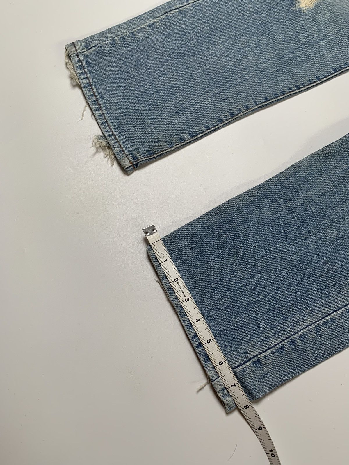 Japanese Brand Back rush ripped zipper pocket bush denim Size US 32 / EU 48 - 11 Thumbnail
