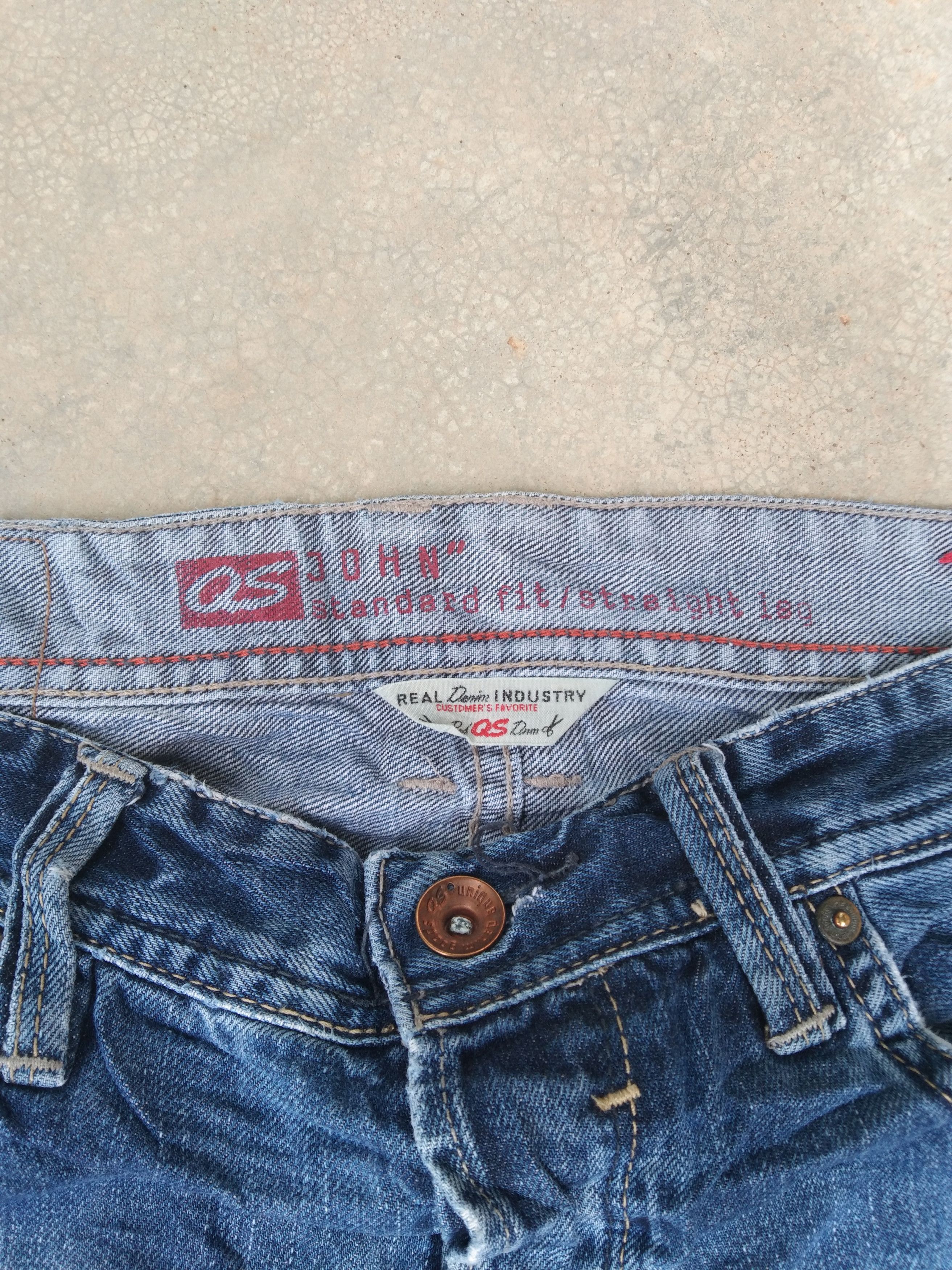 Jean Vintage Y2k Retro Faded Blue Straight Leg Jeans 32x32 Size US 32 / EU 48 - 8 Thumbnail