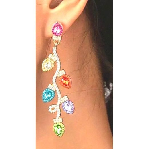 Handmade Christmas Bulb Earrings Pierced Posts New Festive Cruise Dis Size ONE SIZE - 2 Thumbnail