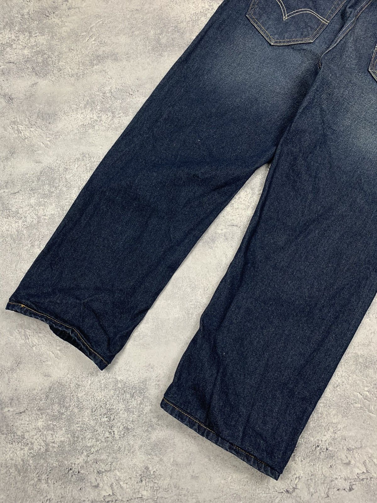 Levi's Levi’s Men’s Distressed Straight Leg Jeans Size 36 Navy Blue Size US 36 / EU 52 - 12 Thumbnail