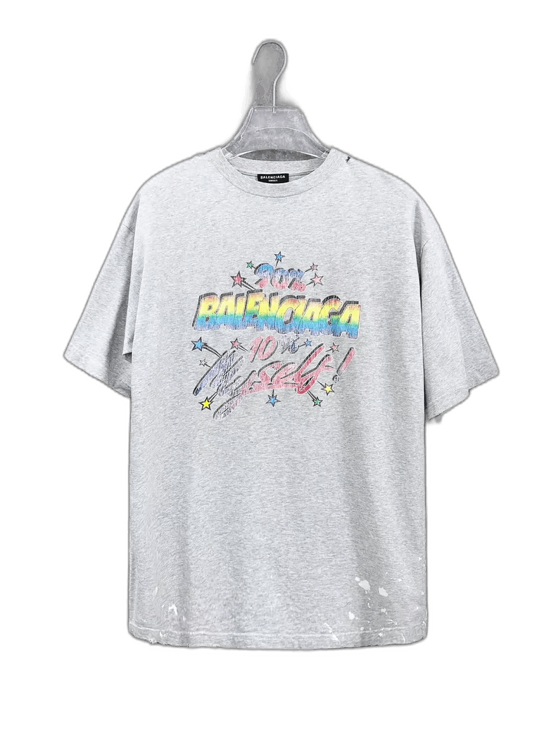 Balenciaga Balenciaga FW22 Logo Distressed Casual T-Shirt-2506 Size US XS / EU 42 / 0 - 1 Thumbnail