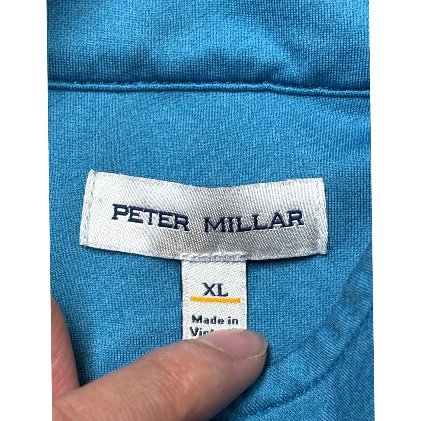 Peter Millar Peter Millar x Nvidia Dell Technologies Performance Men XL Quarter Zip Pullover Shirt Size US XL / EU 56 / 4 - 3 Thumbnail