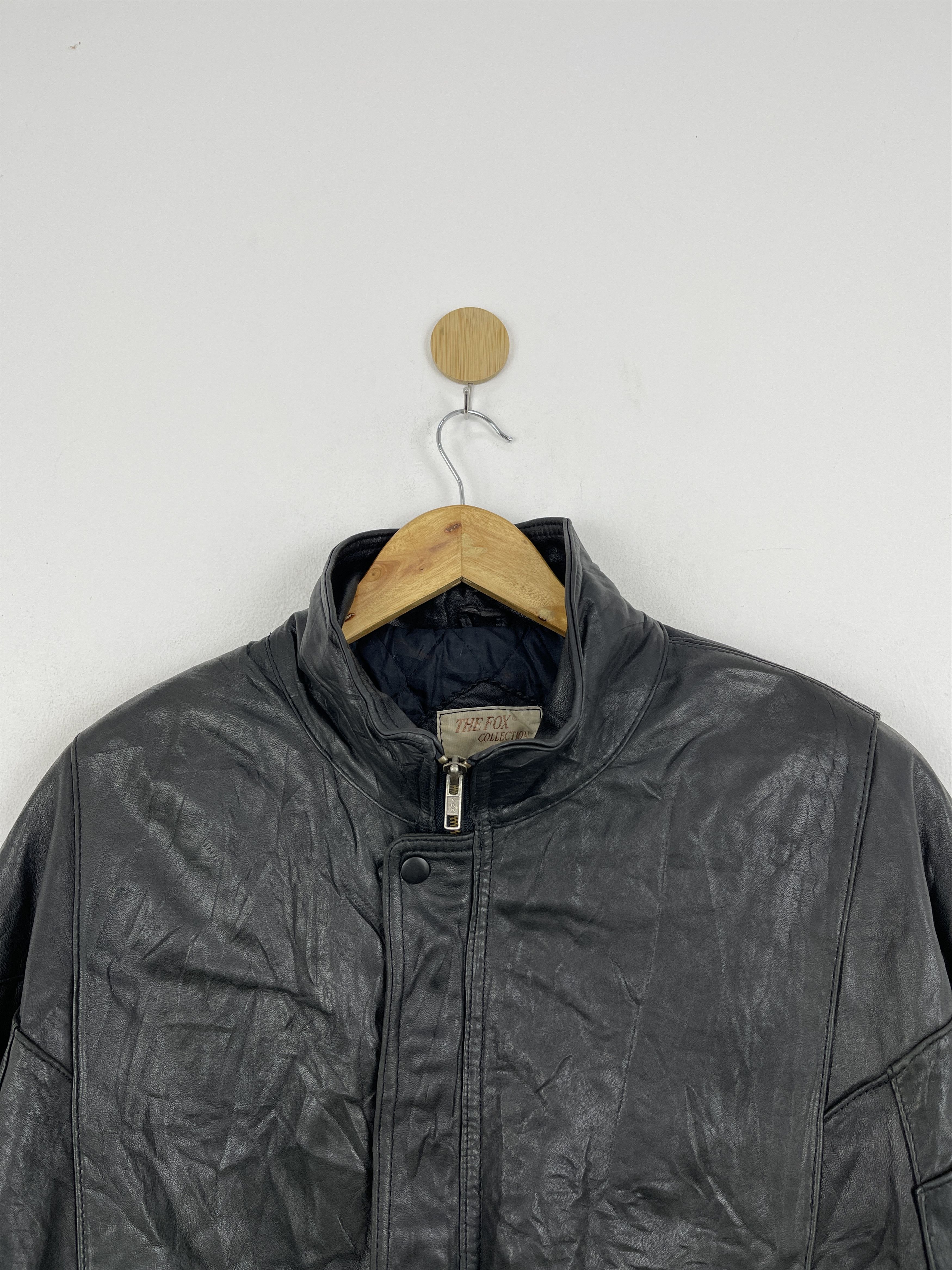 Japanese Brand Vtg Japanese Brand The Fox Collection Leather Jacket JA0083 Size US XL / EU 56 / 4 - 3 Thumbnail