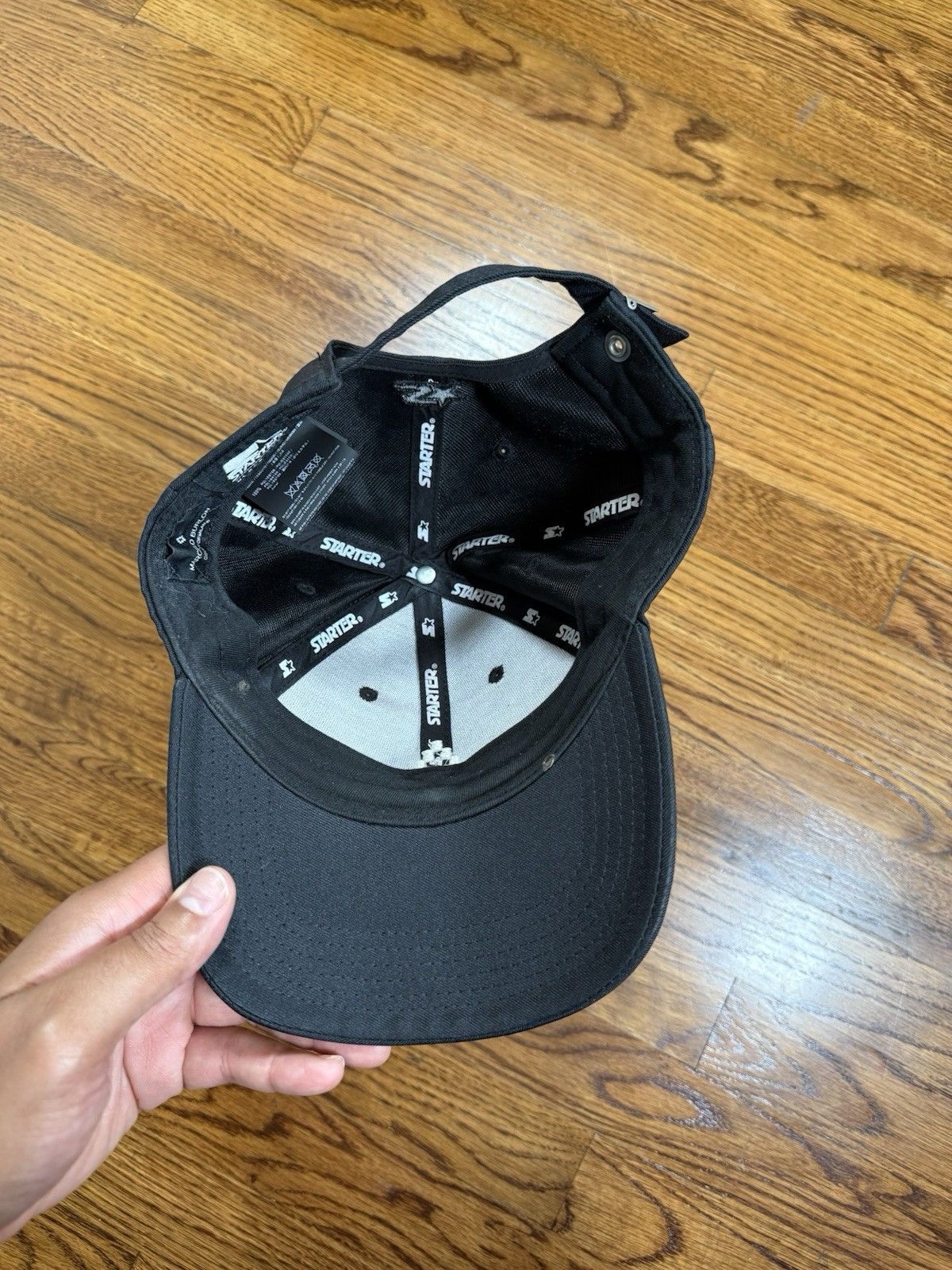 Marcelo Burlon MARCELO BURLON x Starter Baseball Cap Hat Black One Size Size ONE SIZE - 6 Thumbnail
