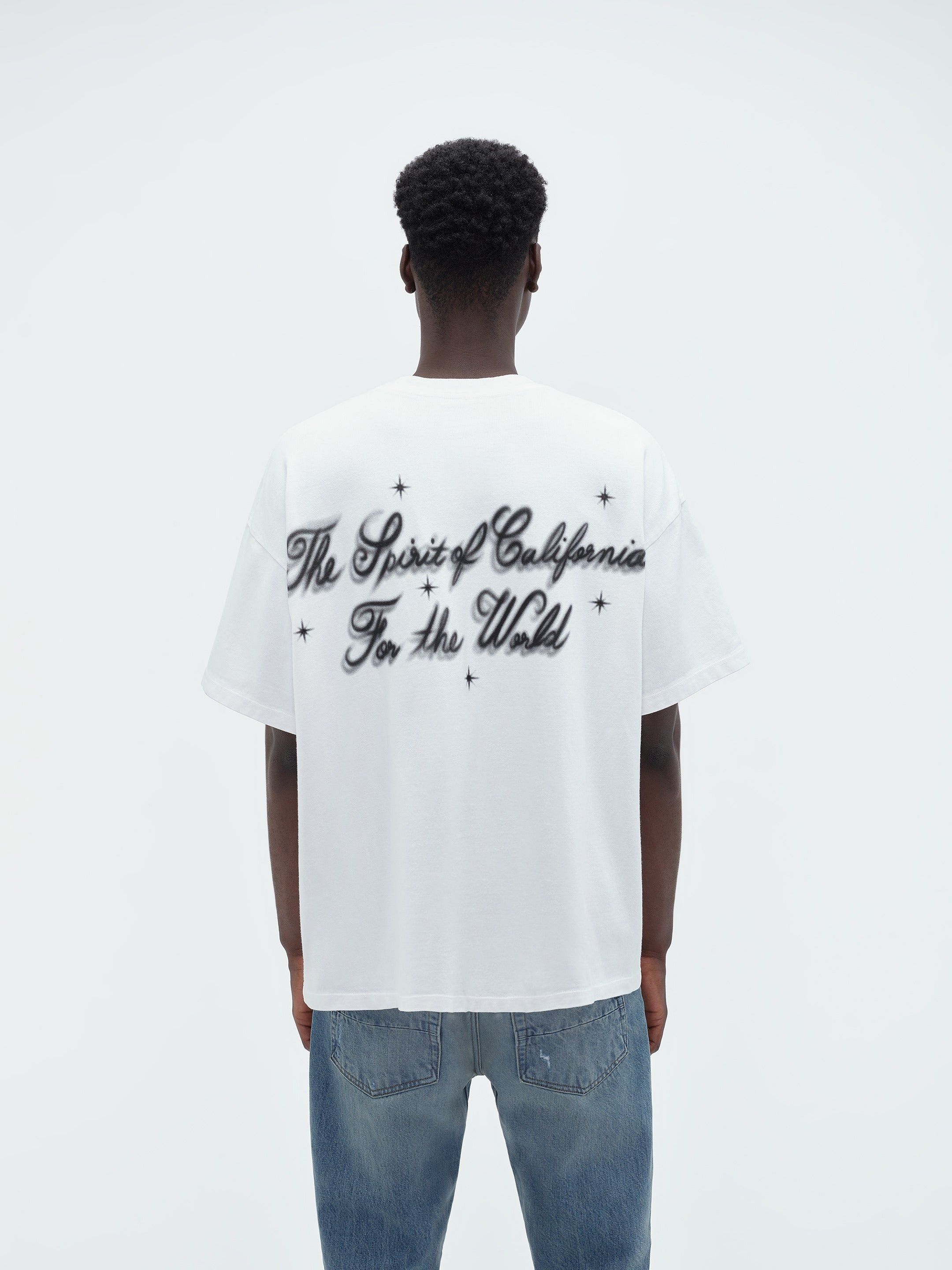 Amiri o1orln1025 Airbrush Cherub T-Shirt in White Size US M / EU 48-50 / 2 - 4 Thumbnail