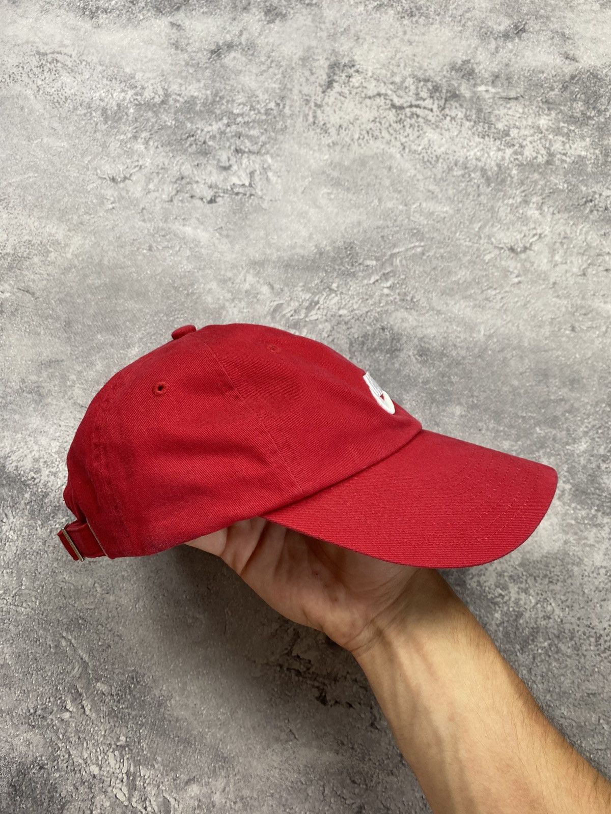 Nike Vintage Nike Cap Red Hat Y2K Spell Out Swoosh Logo 00s Size ONE SIZE - 4 Thumbnail