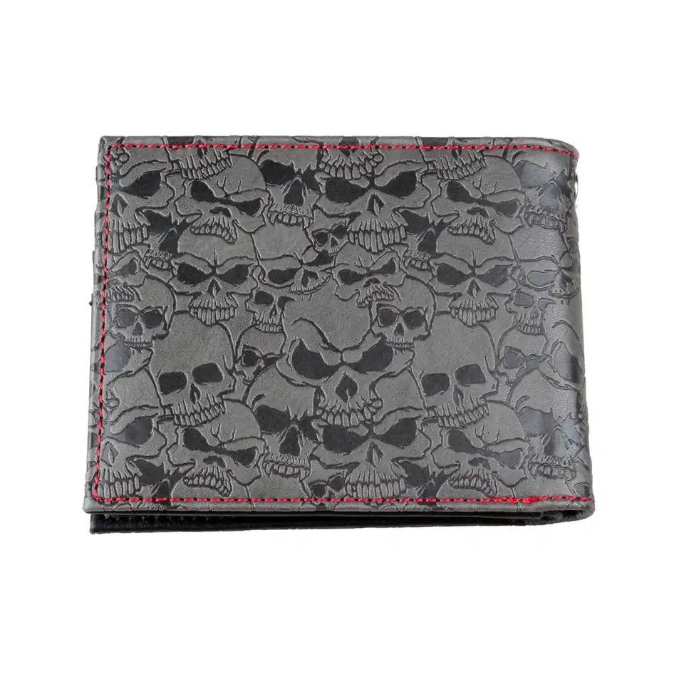 Japanese Brand Skull Double Fold Wallet Size ONE SIZE - 2 Thumbnail