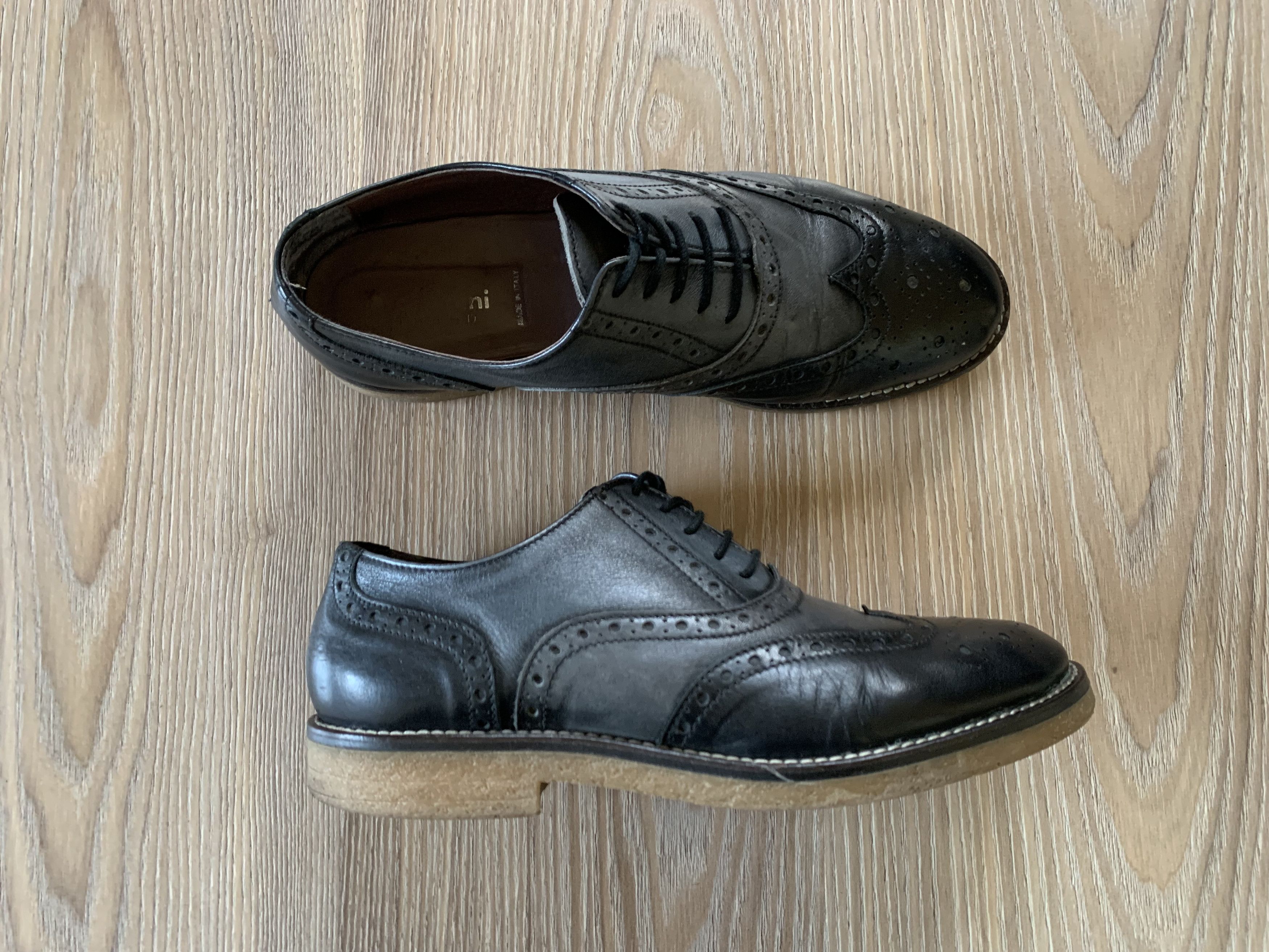 Baldinini × Vintage Men's Baldinini Trend Vintage Brogs Size US 8 / EU 41 - 2 Thumbnail