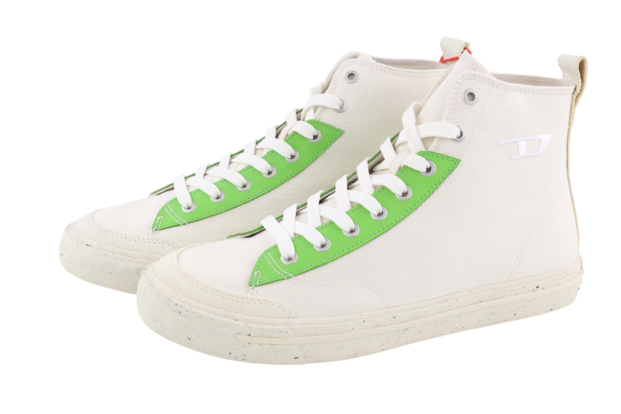 Diesel A-ATHOS MID UK9 White High Top Lace Up 81711 Size US 10 / EU 43 - 4 Thumbnail