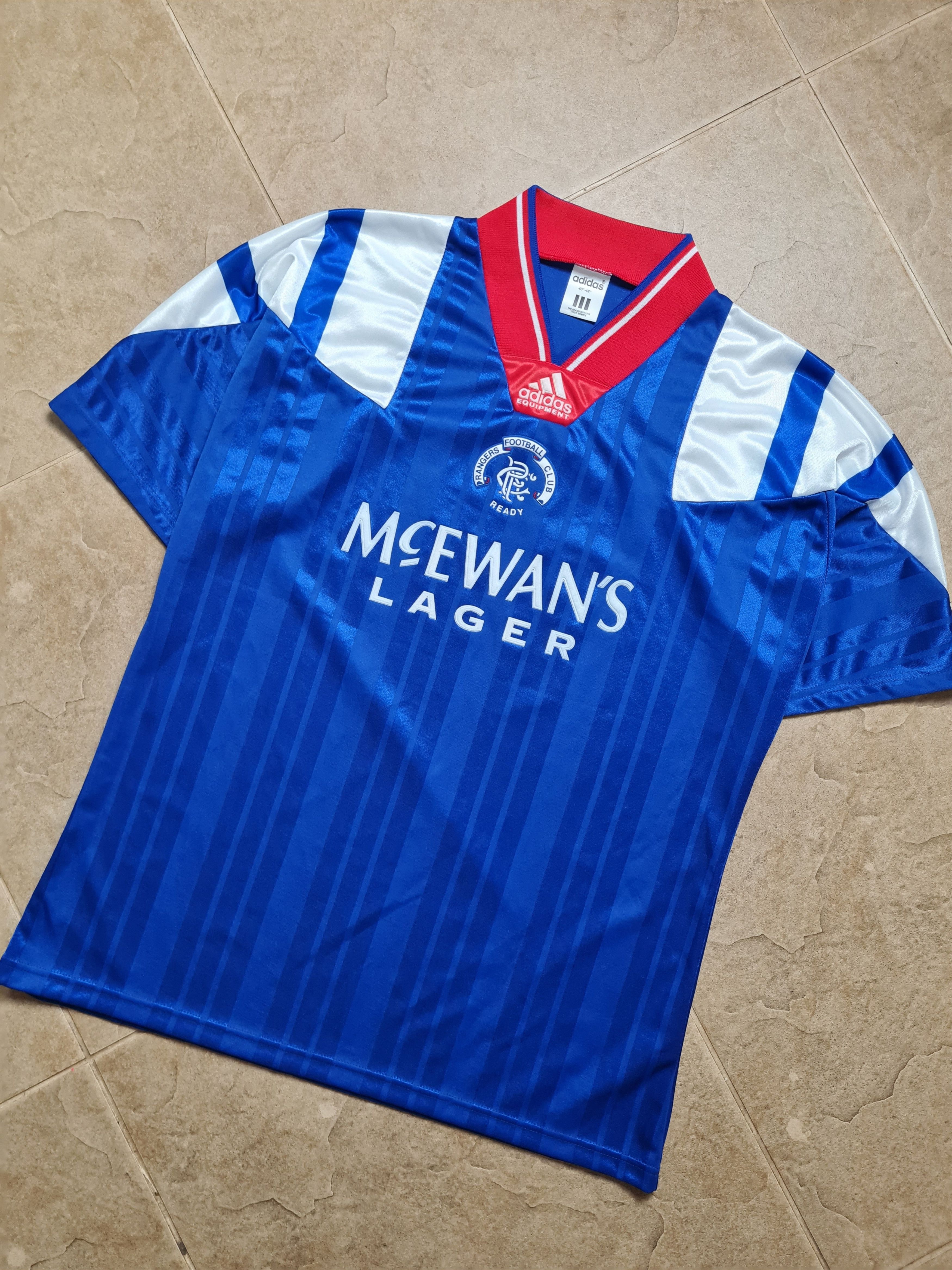 Adidas GLASGOW RANGERS 1992/1994 HOME SHIRT FOOTBALL SOCCER ADIDAS Size US M / EU 48-50 / 2 - 20 Thumbnail