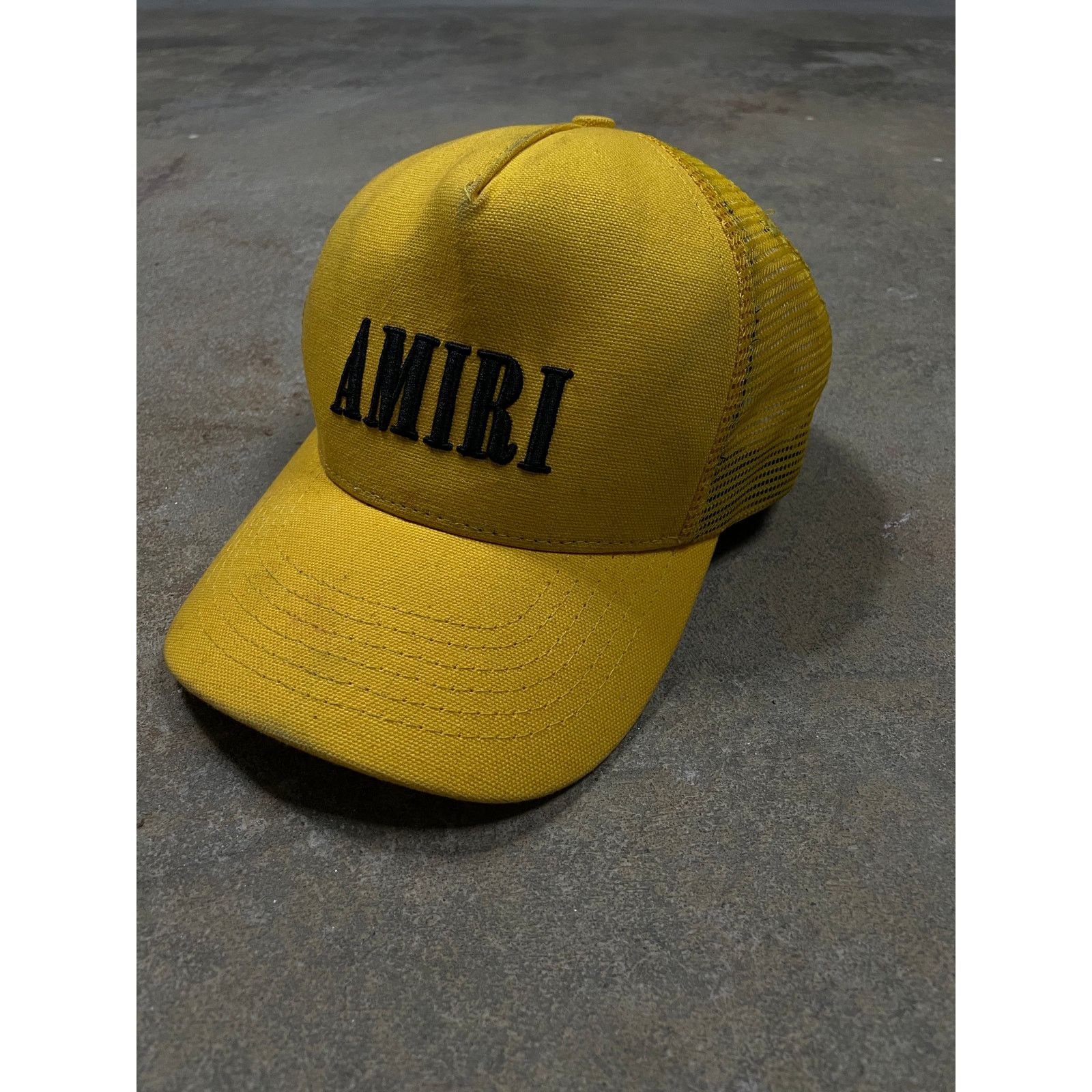 Amiri Amiri Cap Yellow Black Used OS Size ONE SIZE - 1 Thumbnail