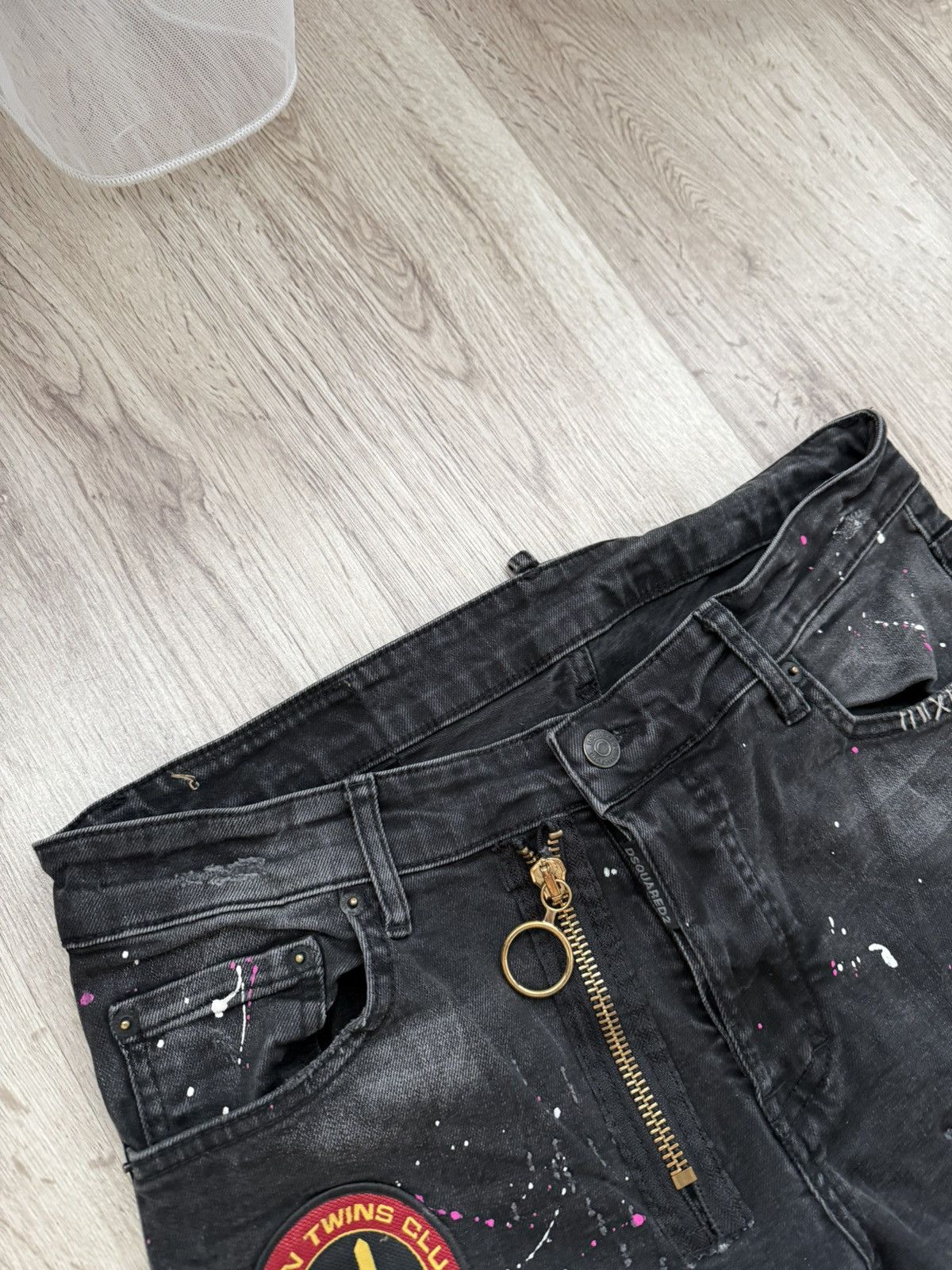 Dsquared2 Dsquared2 Slim Jeans Distressed Paint Splatter Patch Size US 32 / EU 48 - 10 Thumbnail