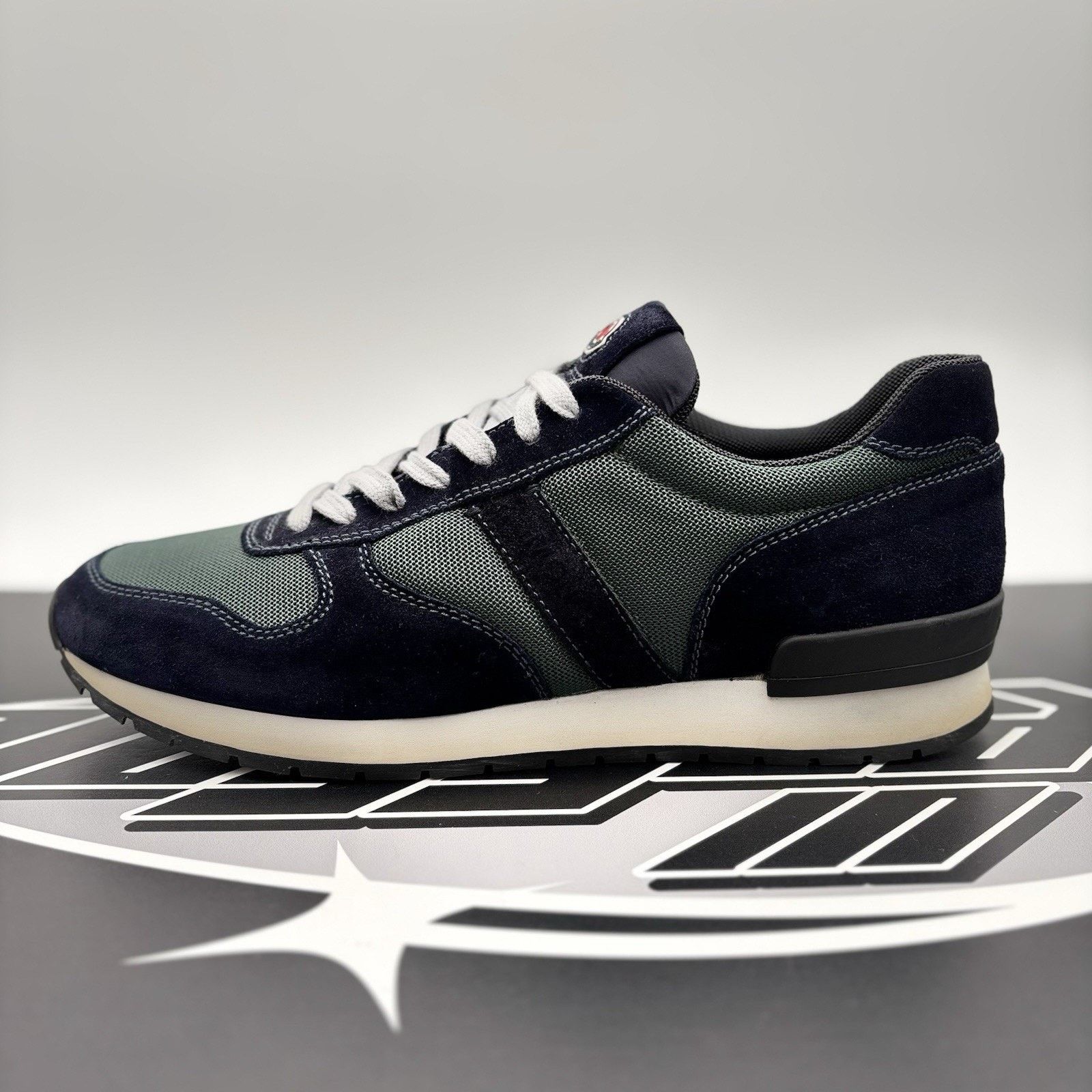 Moncler Moncler Montego Suede Trainer ' Navy, Green ' | SUPER CLEAN! Size US 11 / EU 44 - 11 Thumbnail