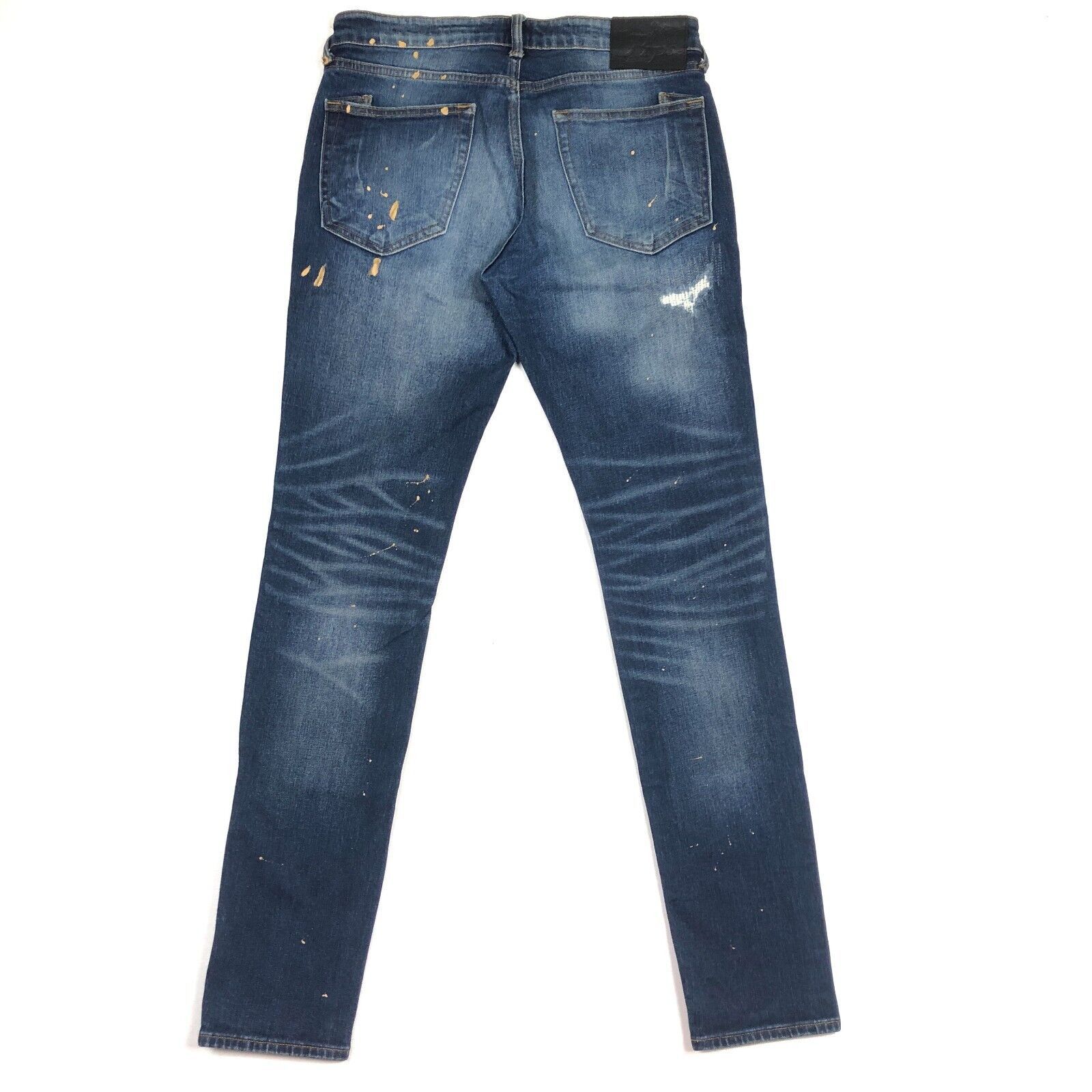 Prps PRPS Windsor Tapered Skinny Fit paint splatter Stretch Jeans Size US 32 / EU 48 - 6 Thumbnail