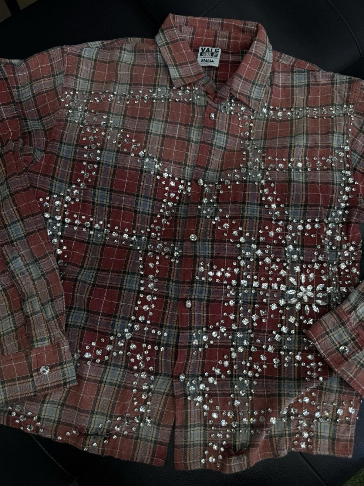 Vale Vale Forever Valley Full Crystal Stone Flannel Size Small Size US S / EU 44-46 / 1 - 3 Thumbnail