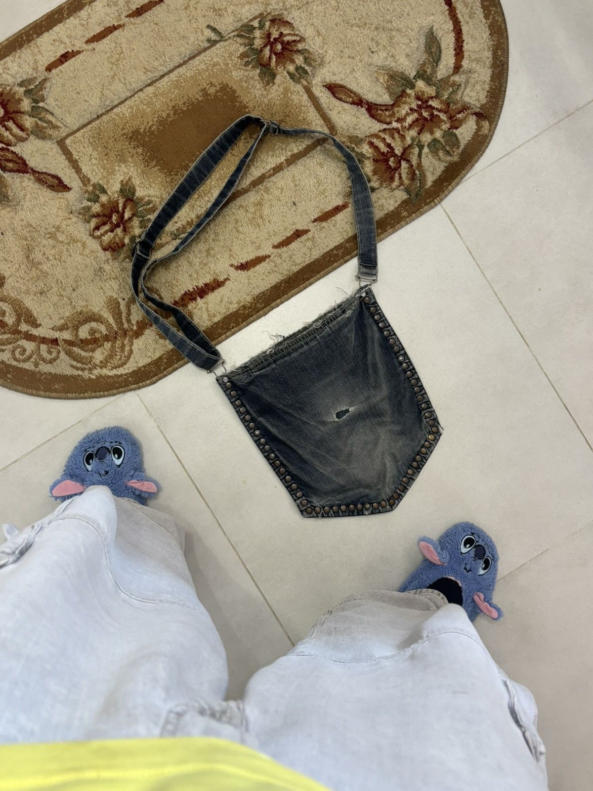 Evisu Rare EVISU Denim Shoulder Bag Vintage Y2K Japanese Size ONE SIZE - 7 Thumbnail