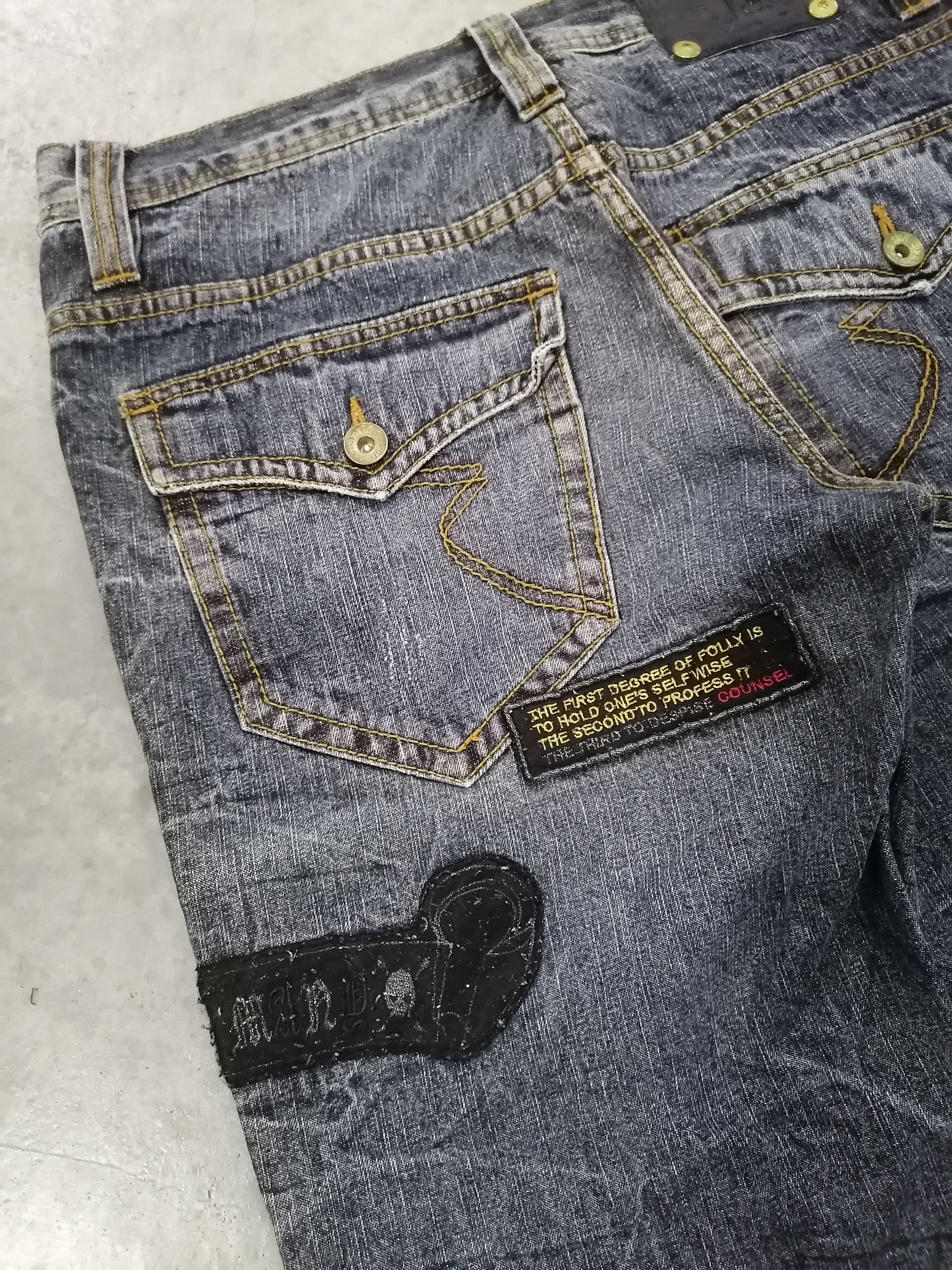 Japanese Brand × semanticdesign Semantic Design Re-Cut Distressed Denim Short Pants Size US 30 / EU 46 - 9 Thumbnail