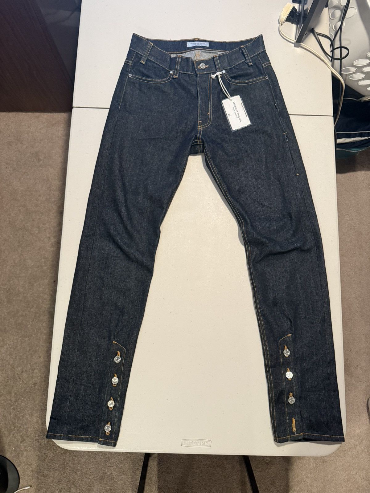 Midnight Studios hollywood 5 pocket dark blue denim jeans | midnight studios Size US 32 / EU 48 - 1 Thumbnail