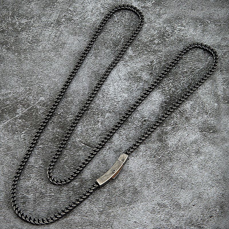 Jewelry Curb Cuban Link Chain Necklace Size ONE SIZE - 1 Thumbnail