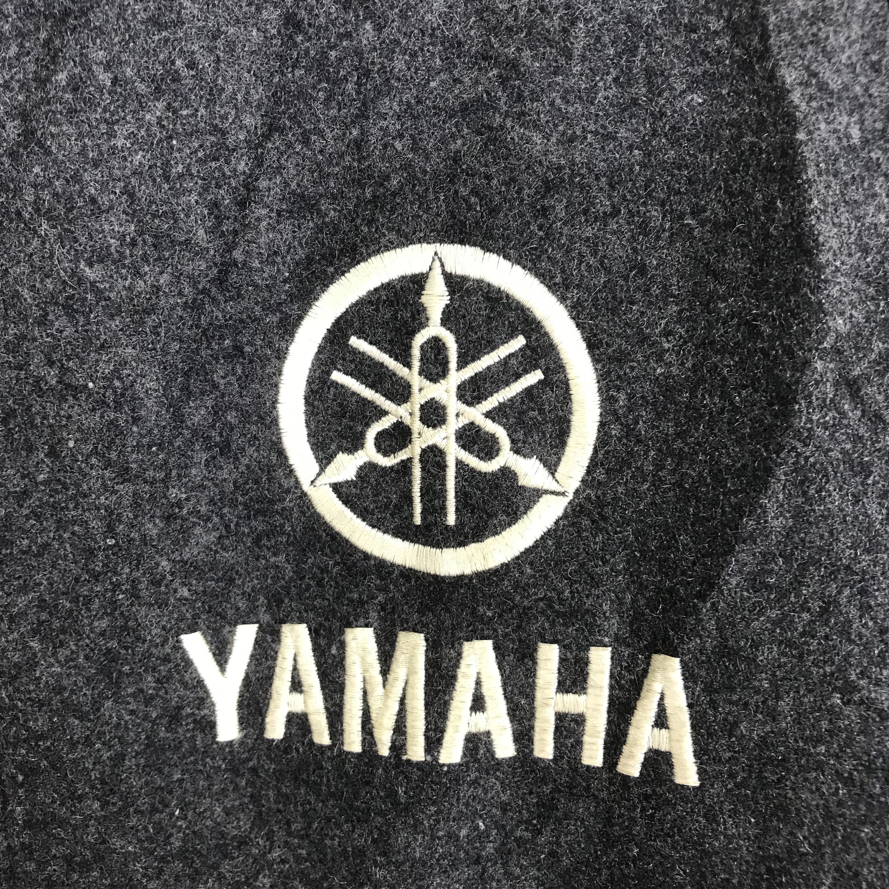 Vintage Vintage 90's Yamaha Motorsport Bomber Jacket Wool Black Size US L / EU 52-54 / 3 - 7 Thumbnail