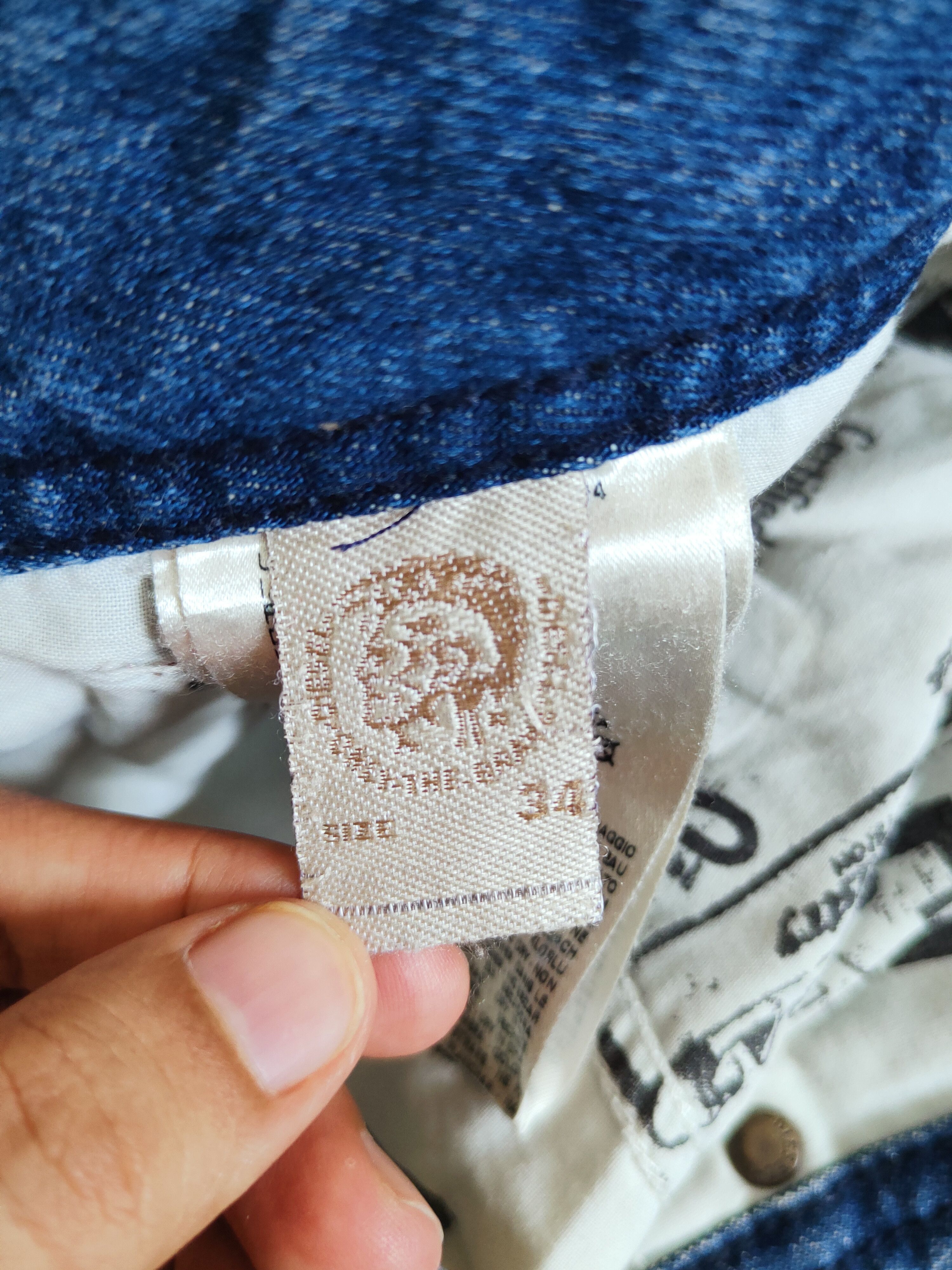 Diesel Diesel Blue Faded Distressed Ripped Jeans #S2741 Size US 35 - 17 Thumbnail