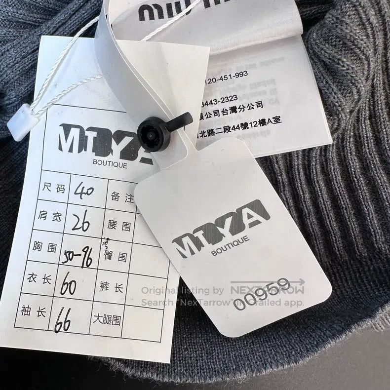 Other Miu Miu 40 Grey letter map hooded sweater in autumn and win Size M / US 6-8 / IT 42-44 - 9 Thumbnail