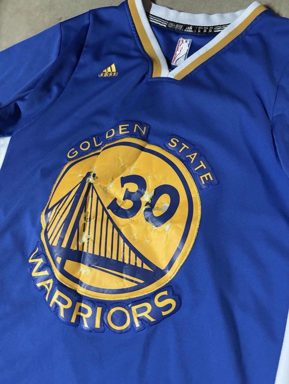 Adidas Adidas Steph Curry Golden State Warriors Jersey Shirt Size US L / EU 52-54 / 3 - 2 Thumbnail