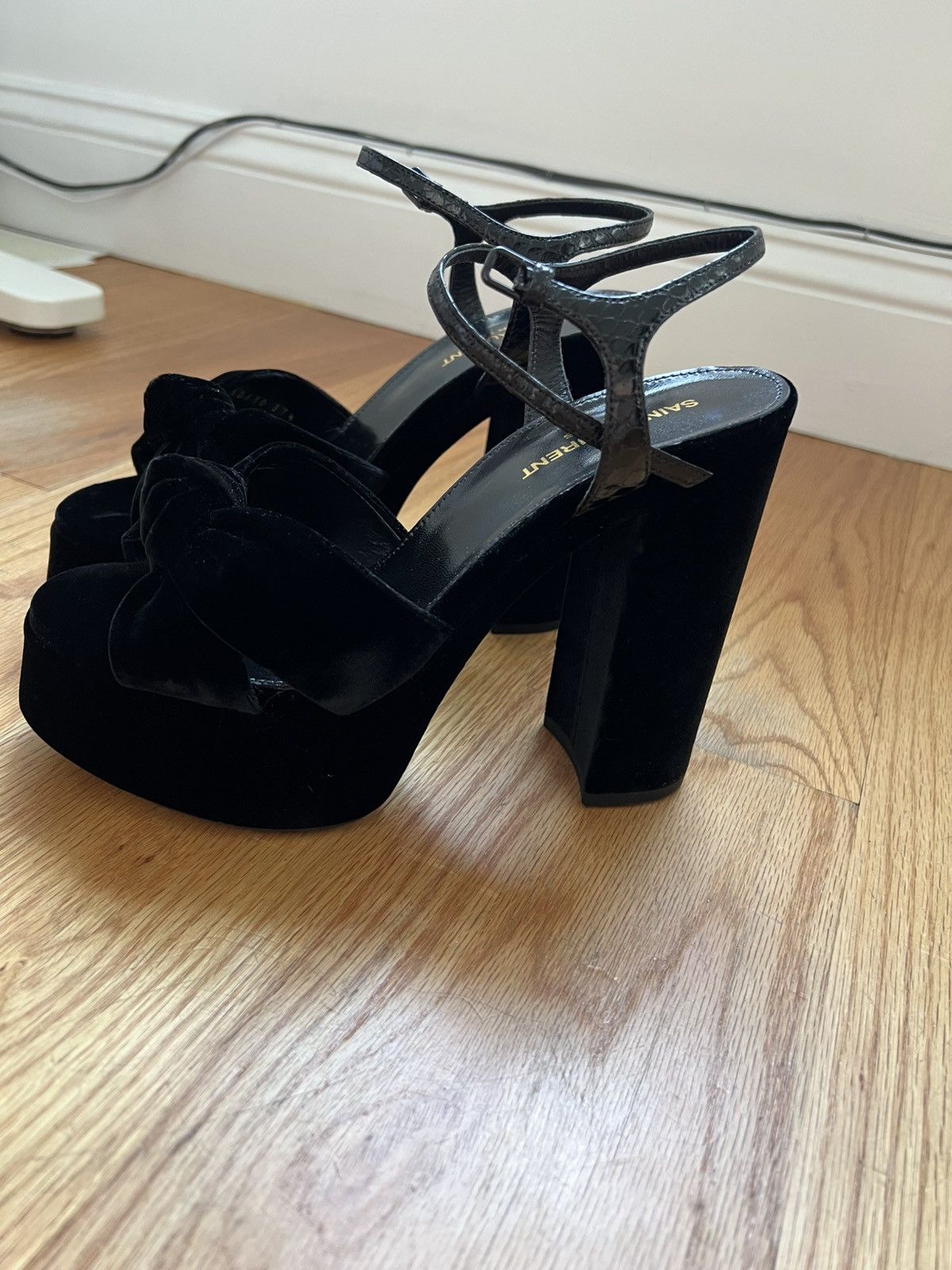 Saint Laurent Paris Saint Laurent Bianca Heels Size US 7.5 / IT 37.5 - 3 Thumbnail