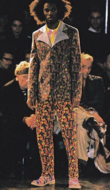 Comme des Garcons 2001AW Runway Horsehide Leather Blazer (Psychedelic Era) Size 42L - 3 Thumbnail