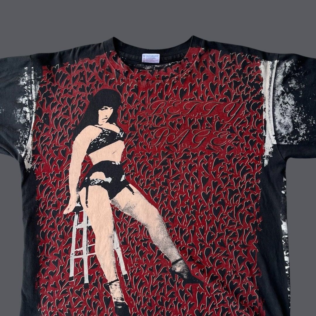 image of Archival Clothing x Vintage Betty Page Tee in Black, Men's (Size XL)