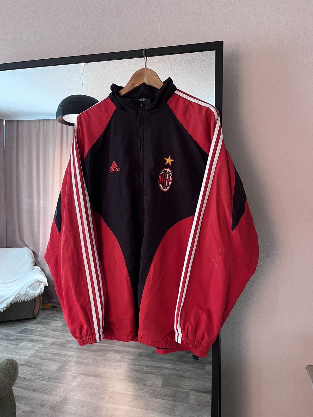 Other Vintage 90s AC MILAN Soccer Adidas Retro Olympic Jacket Size US XL / EU 56 / 4 - 3 Thumbnail