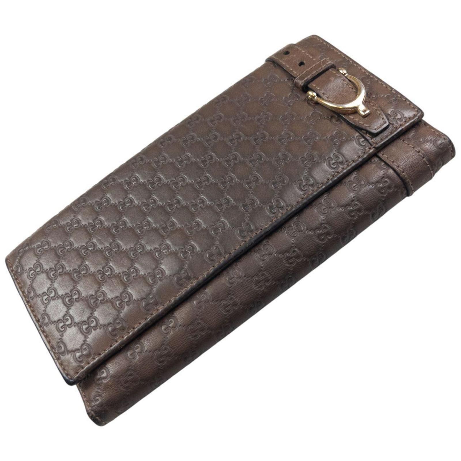 Gucci Vintage Gucci Embossed Monogram Leather Purse Size ONE SIZE - 7 Thumbnail