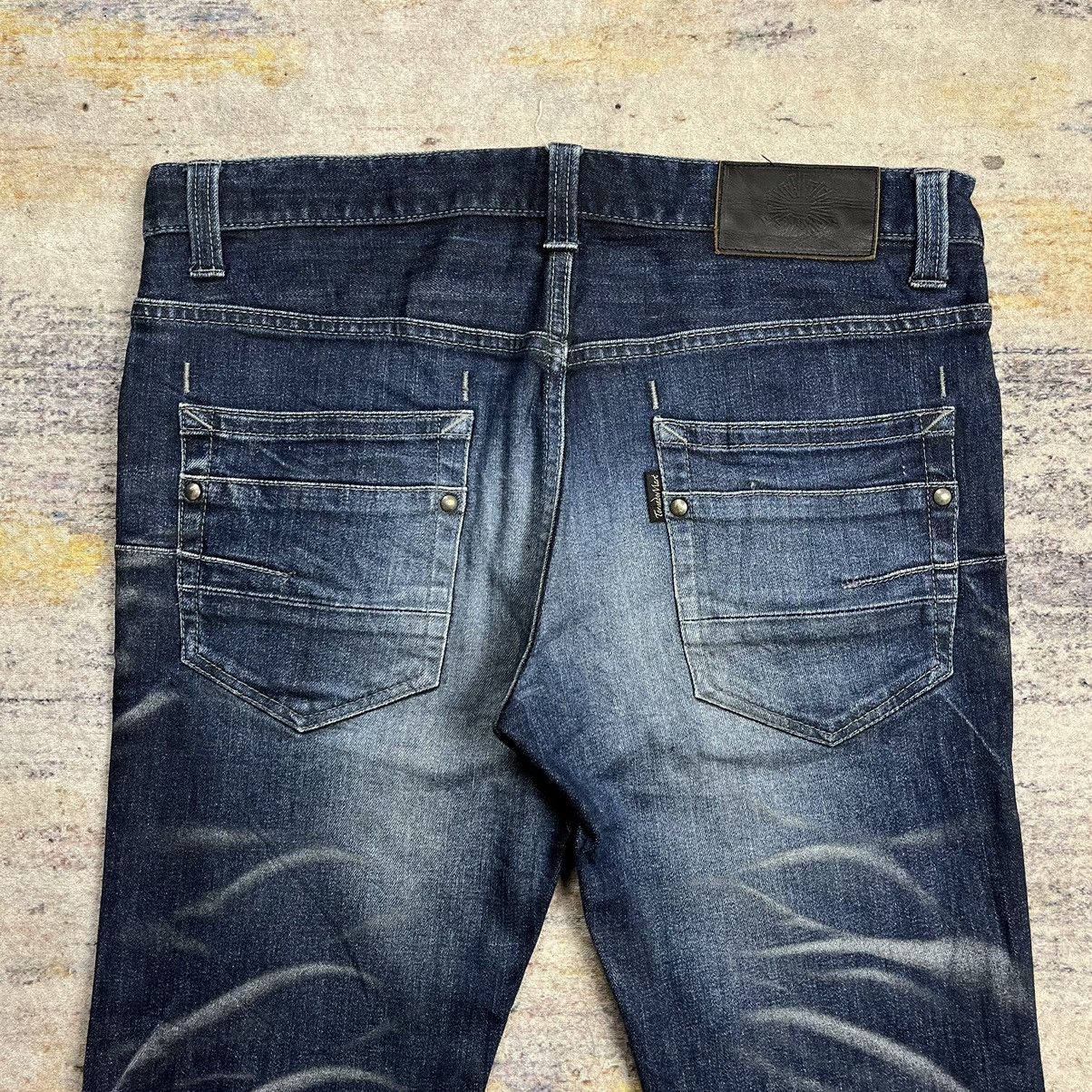 Tornado Mart Tornado Mart whisker wash boot cut low rise denim pants Size US 32 / EU 48 - 6 Thumbnail