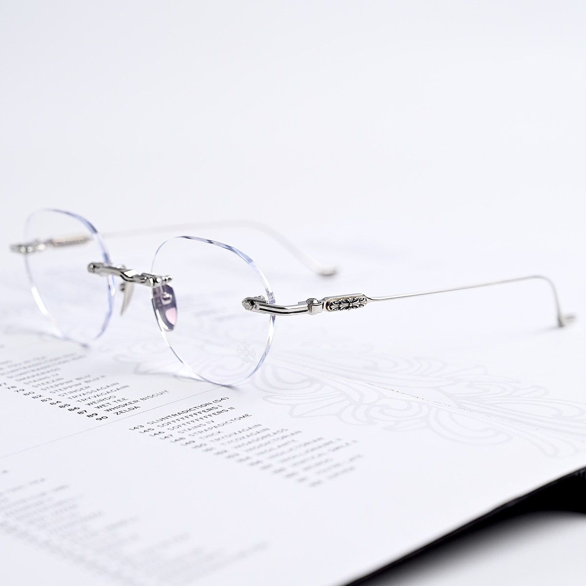 Chrome Hearts CHROME HEARTS SOFFFFFFFFERS I SHINY SILVER GLASSES Size ONE SIZE - 2 Thumbnail