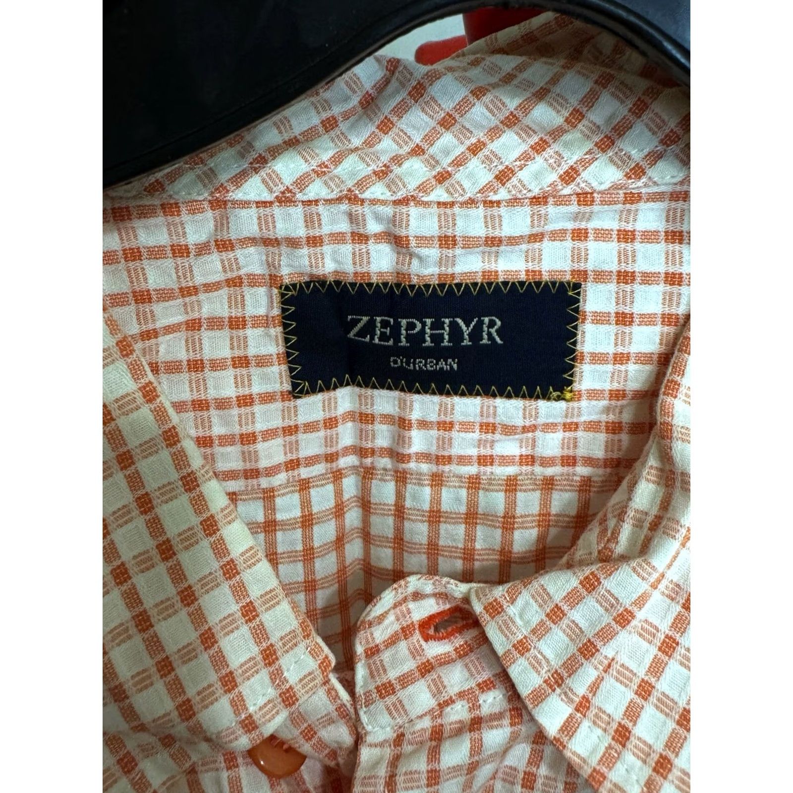 Zephyr Zephyr Durban Check SHORT SLEEVE BUTTON UP SHIRT Large L Mens Shirt Sharp Color Size US L / EU 52-54 / 3 - 4 Thumbnail