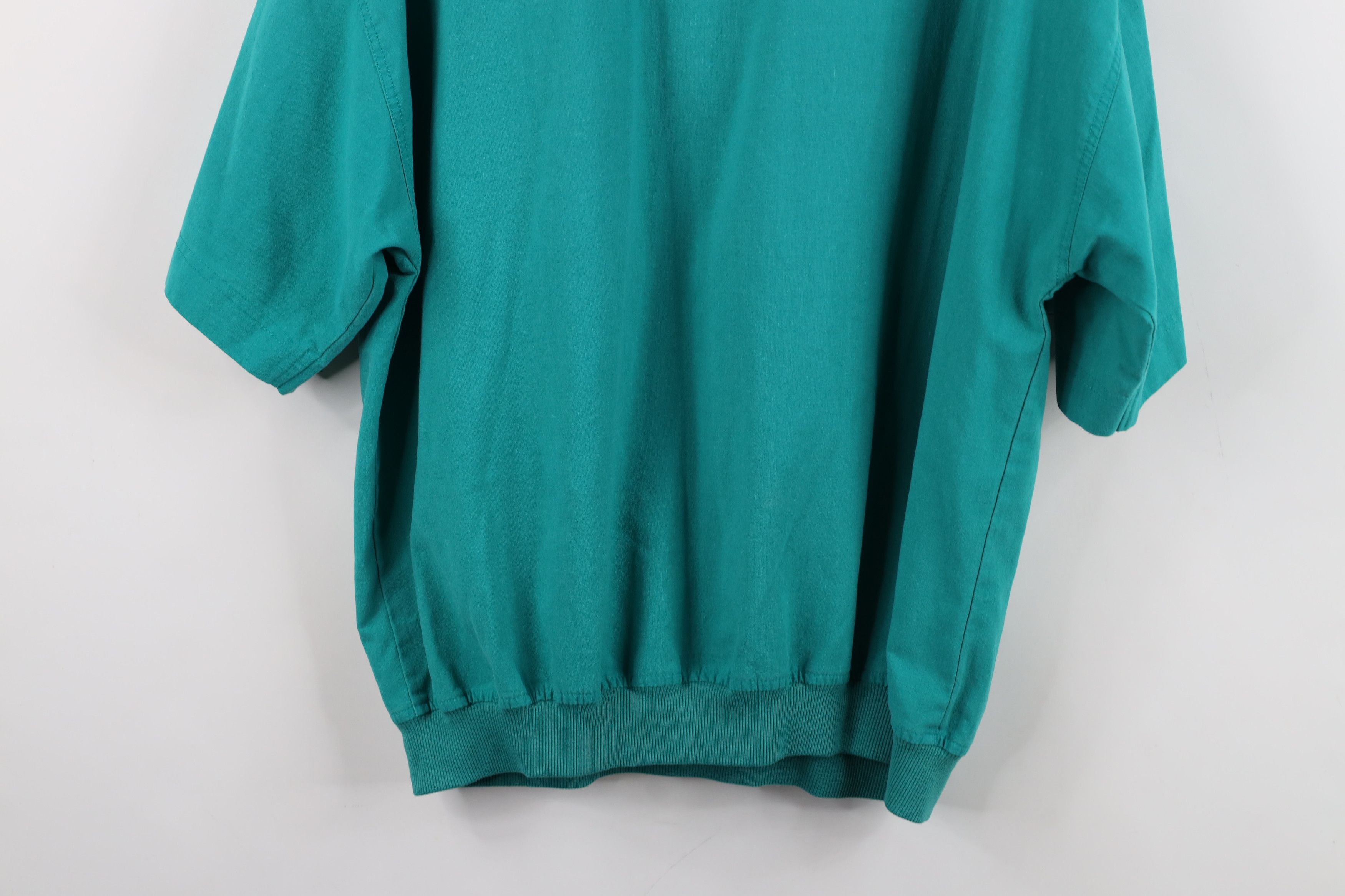 Oleg Cassini Vintage 70s 80s Oleg Cassini Spell Pullover Polo Shirt Teal Size US L / EU 52-54 / 3 - 14 Thumbnail