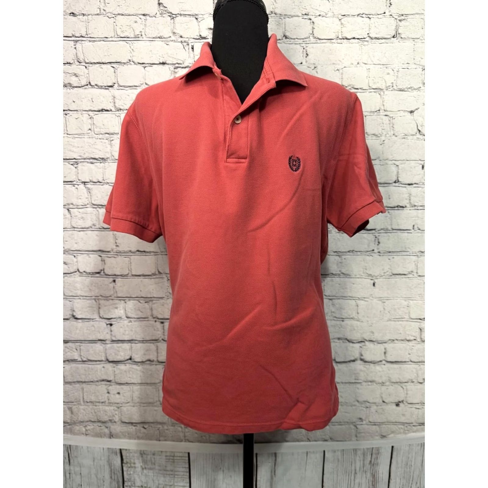 Chaps Chaps Polo Shirt Red L Men's Short Sleeve Button-Down Collar Cotton Solid Regular Vintage No Size US L / EU 52-54 / 3 - 6 Thumbnail