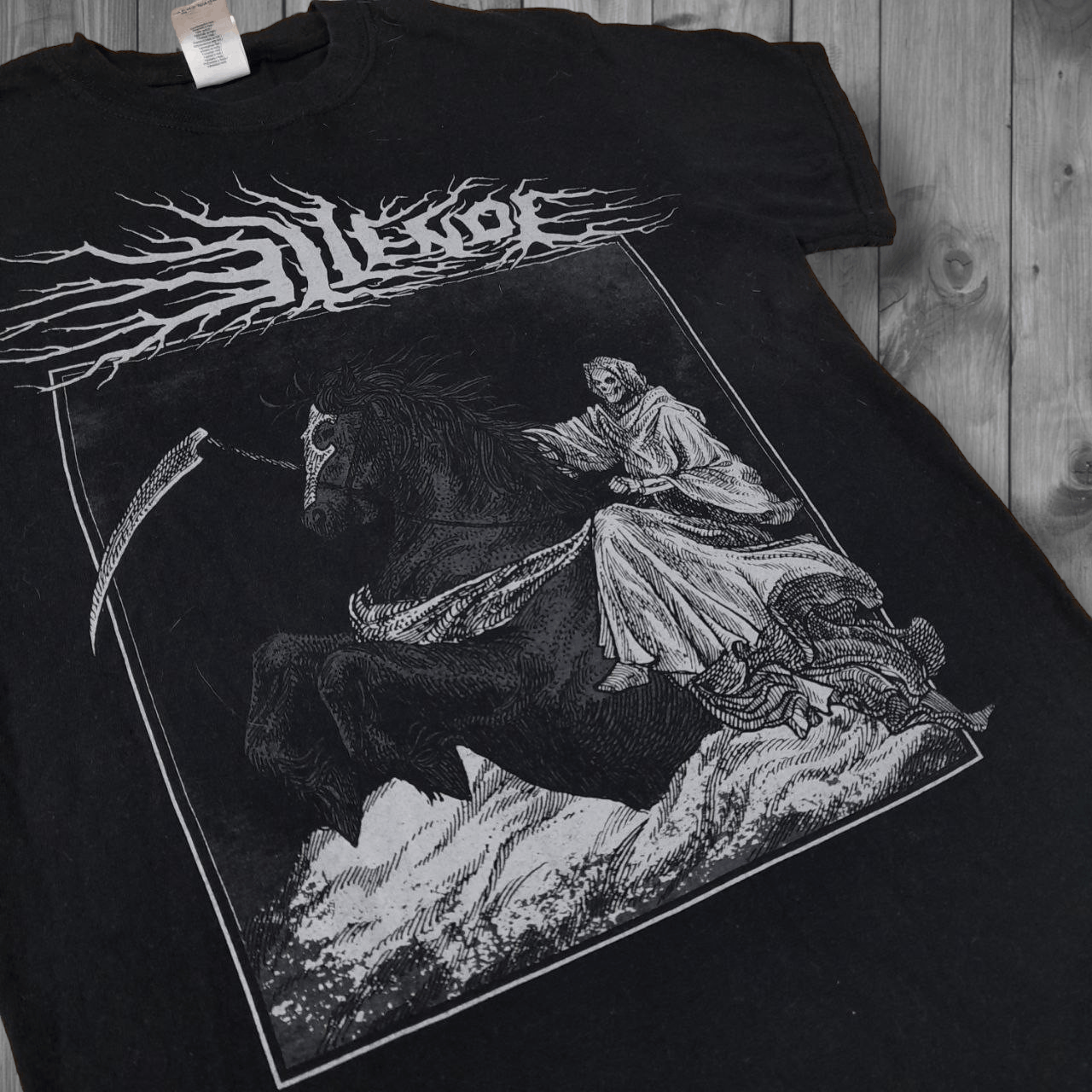 Band Tees Vintage Death Angelon T-Shirt Black Skeleton Skull VTG Size US S / EU 44-46 / 1 - 3 Thumbnail