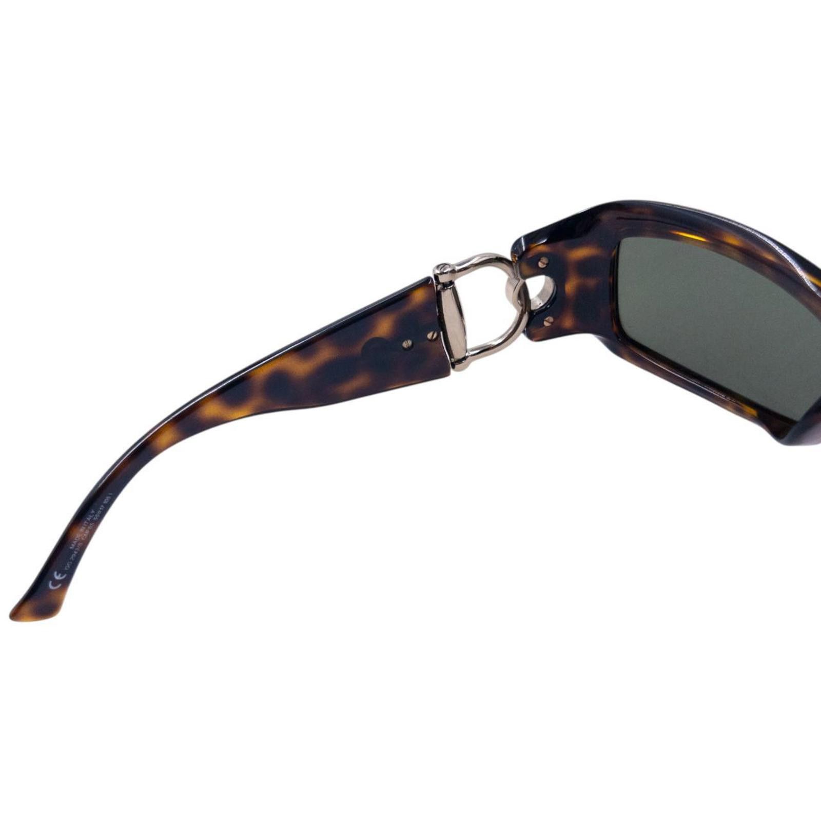 Gucci Vintage Gucci Horse Bit Tortoise Shell Sunglasses Size ONE SIZE - 6 Thumbnail