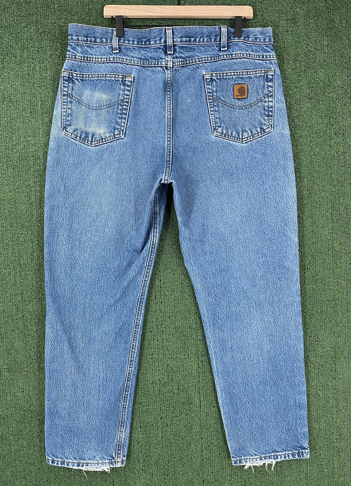Carhartt Vintage 90’s Carhartt B18 Faded Wiskered Jeans Mens 38x29 Size US 38 / EU 54 - 5 Thumbnail