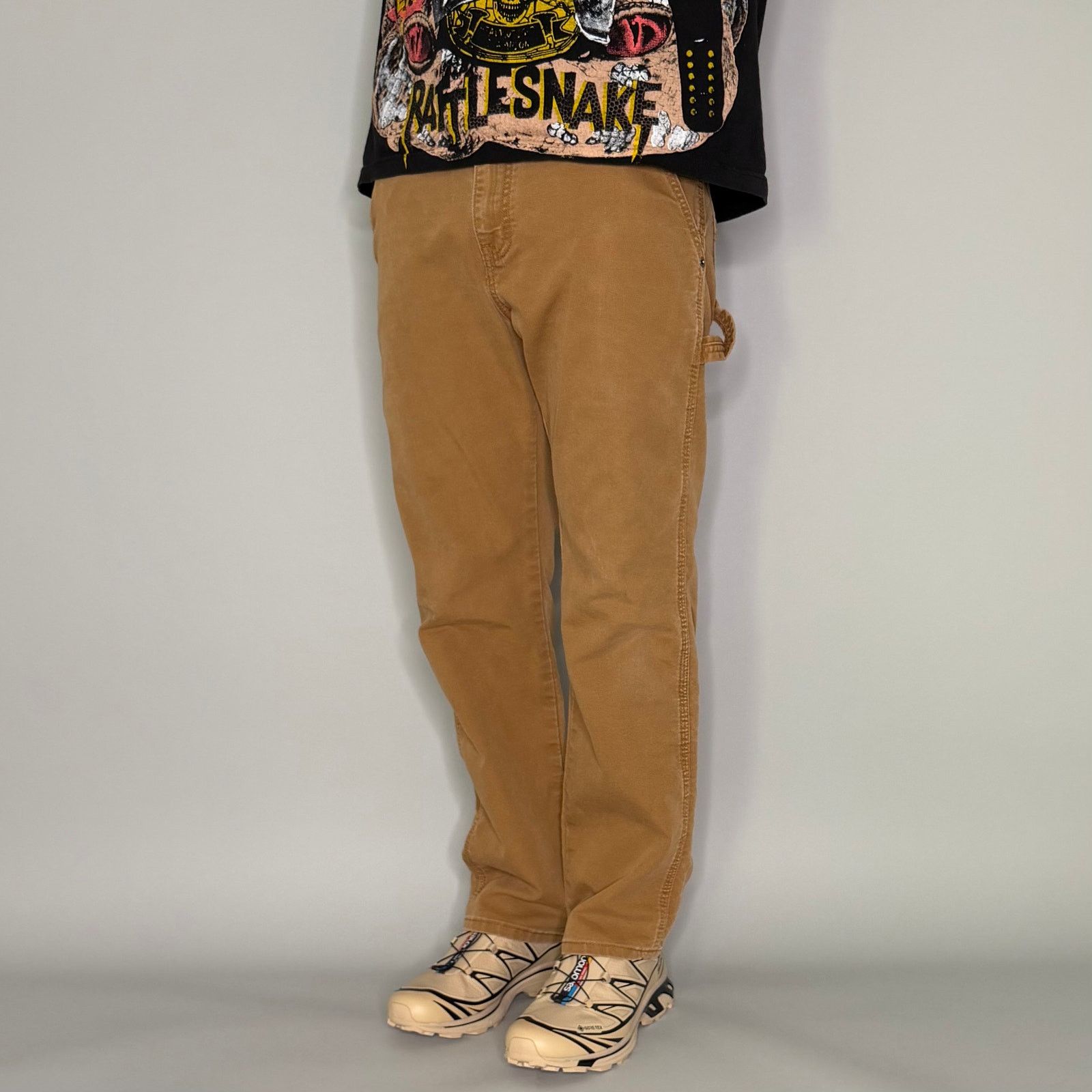 Dickies Vintage 90s Dickies Carpenter Pants 32x30 Straight Fit Tan Size US 32 / EU 48 - 2 Thumbnail