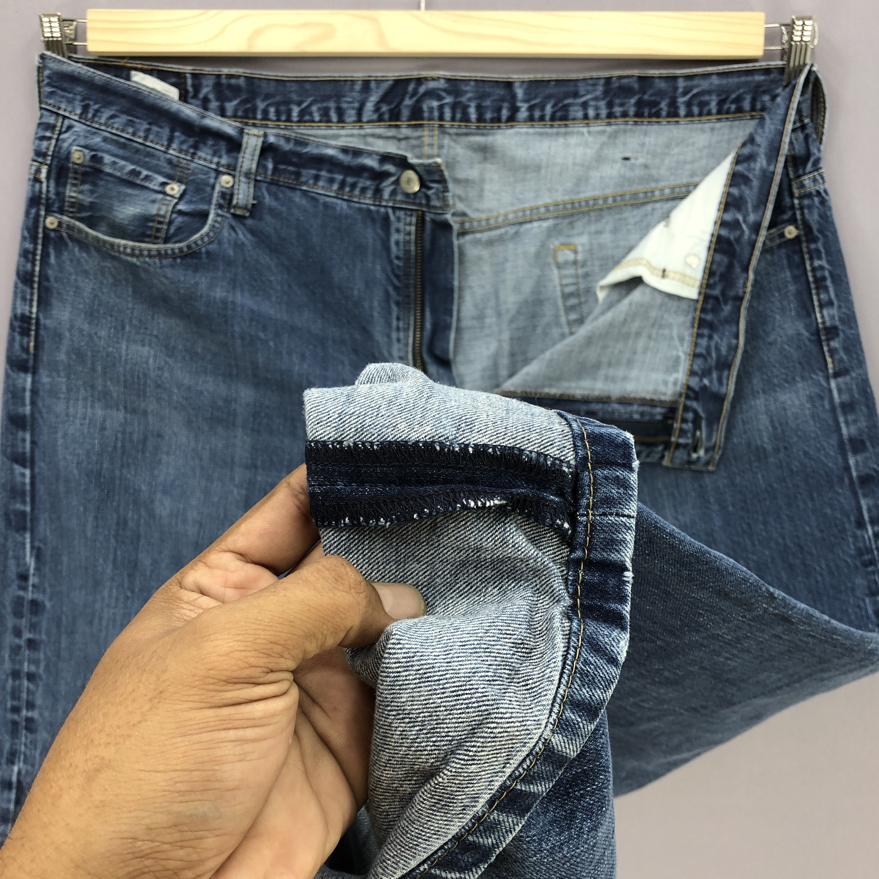Levi's Crazy Y2K Baggy Levis 569 Jeans Levi's Distressed Blue Denim Size US 44 / EU 60 - 9 Thumbnail