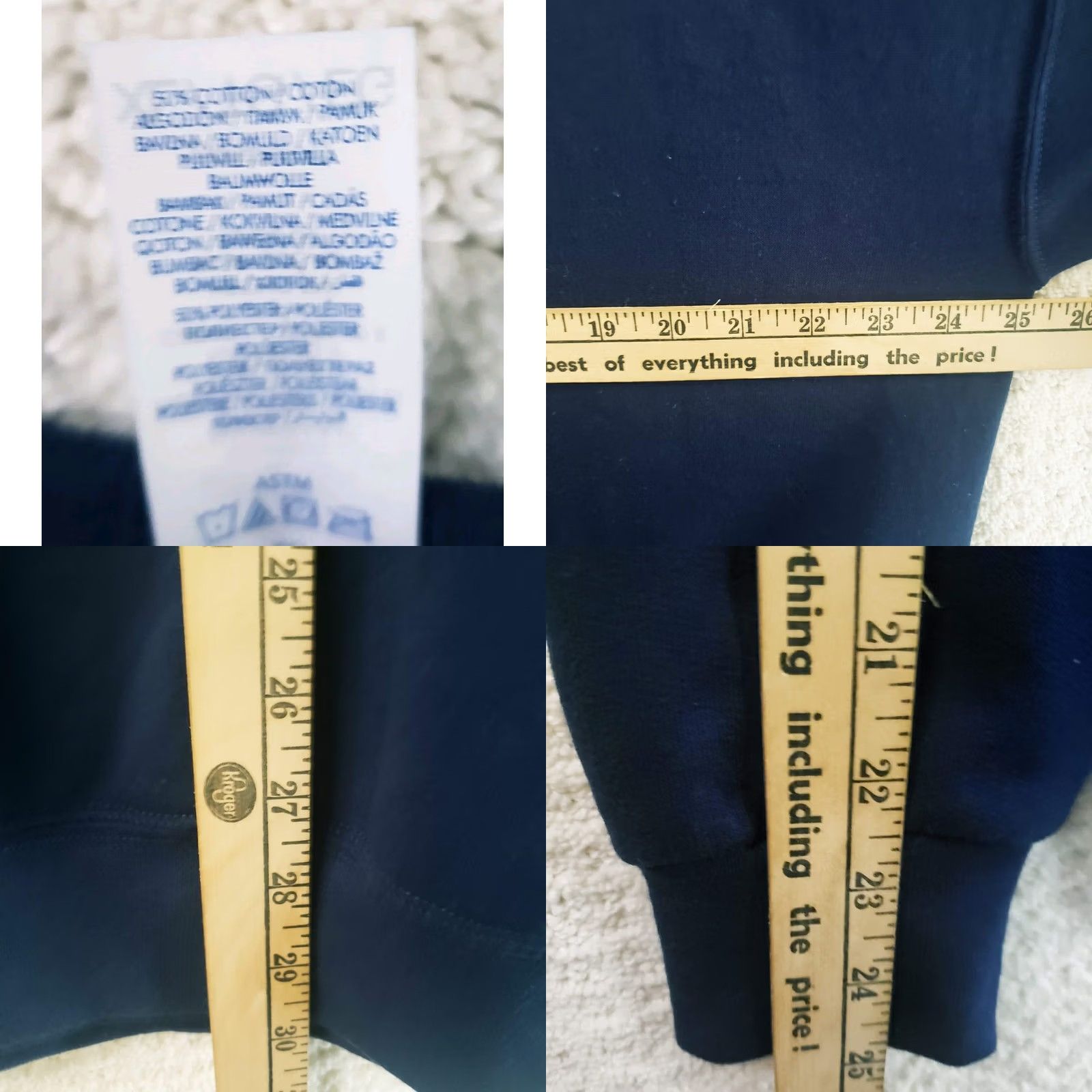 Vintage American Flag Crewneck Sweatshirt Men XL Navy Blue Embroidered Flag Logo Size US XL / EU 56 / 4 - 10 Thumbnail
