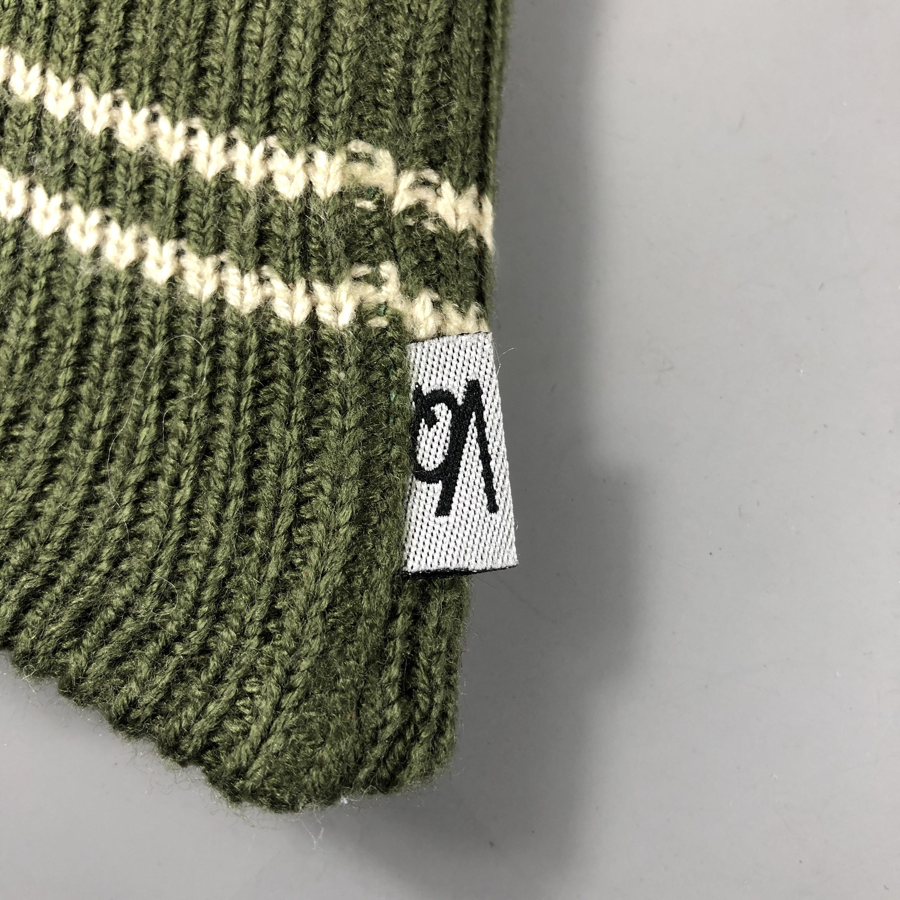 Japanese Brand × Vintage Japanese Brand Stripe Beanie Snow Hat Snow Cap -D1183 Size ONE SIZE - 4 Thumbnail