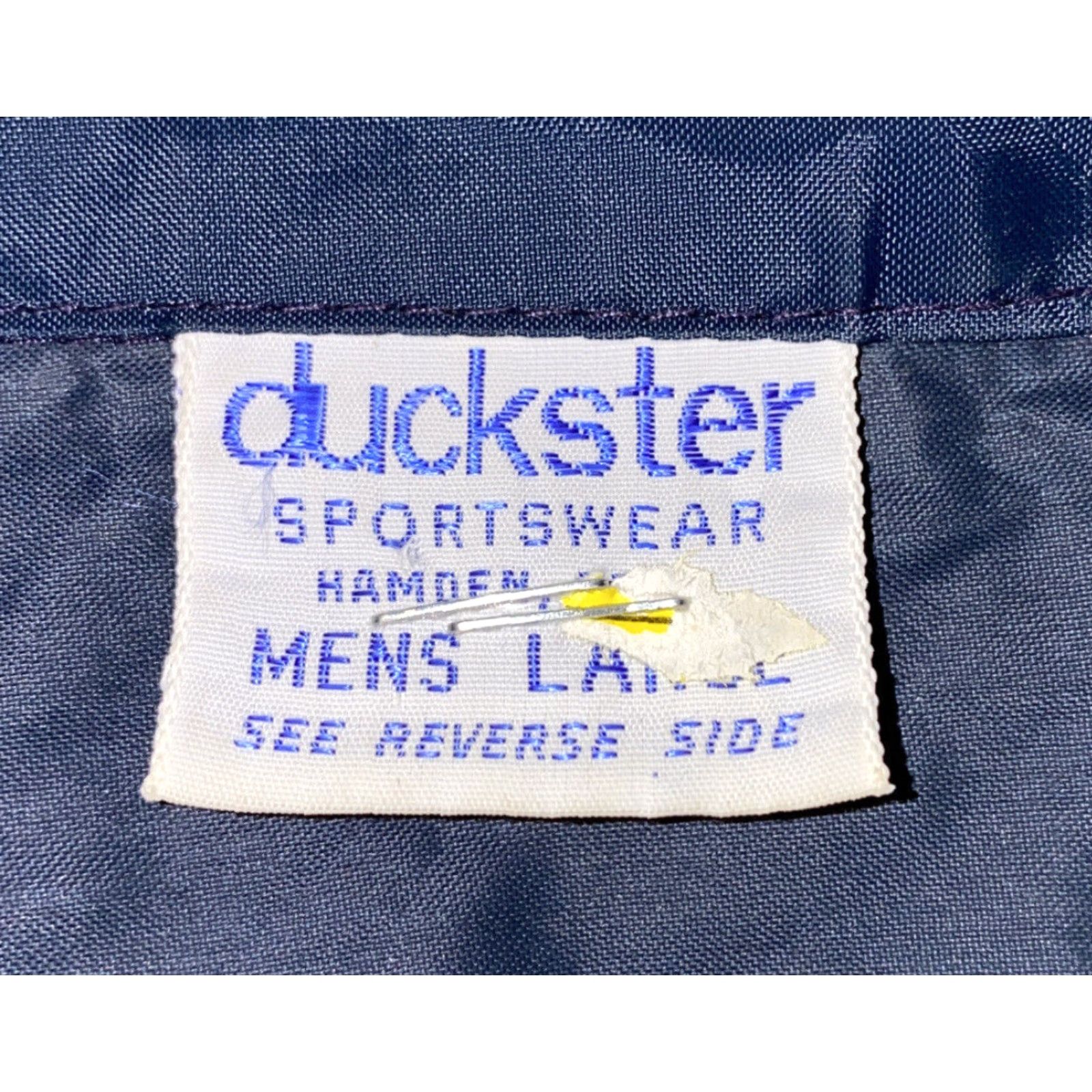 Vintage VINTAGE Duckster Men's Track Suit Nylon Blue Size Large Activewear Pebble Beach 90s Size 42R - 5 Thumbnail