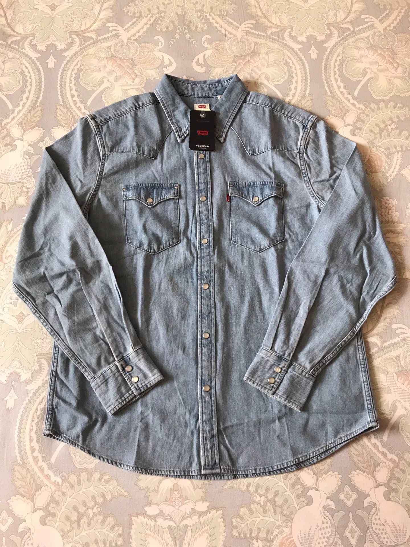 Levi's Levi's Western Denim Shirt 85745-0074 Size US L / EU 52-54 / 3 - 1 Thumbnail