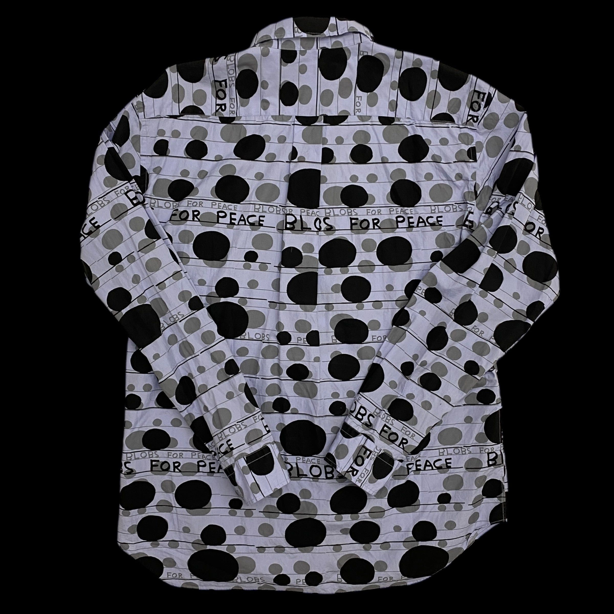 Comme des Garcons Homme Deux Comme des Garçons Homme Deux ‘Blobs For Peace’ Print Shirt Size US L / EU 52-54 / 3 - 3 Thumbnail