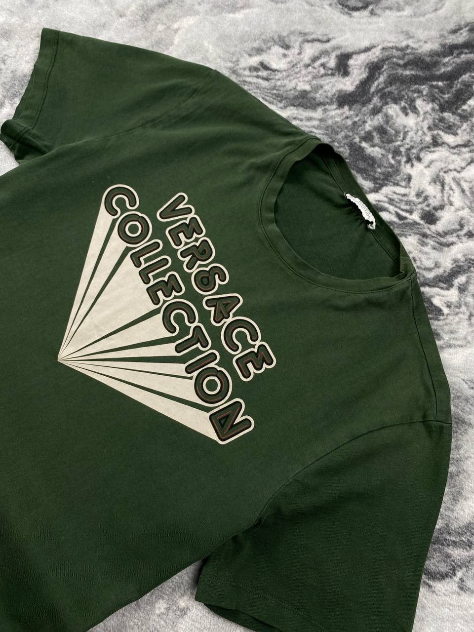 Versace Versace Collection T-Shirt Big Logo Men Size L Green Size US L / EU 52-54 / 3 - 2 Thumbnail